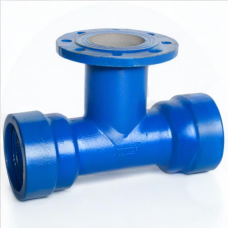 Тройник раструб-фланец ТРФ Ду 300-200 Тайтон ВЧШГ с ЦПП цинк+AL ГОСТ ISO 2531-2012