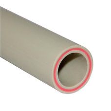 Труба полипропиленовая PP-R напорная белая армированная стекловолокном Ру 10 SDR 6 Pro Aqua Rubis 25х4,2 мм 4 м