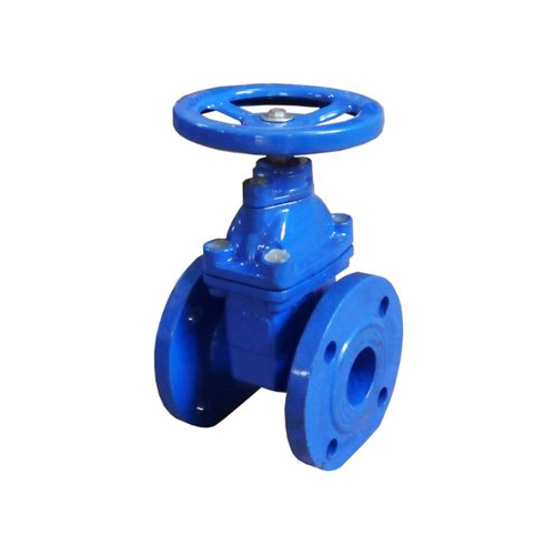 Задвижка клиновая чугунная фланцевая с обрезиненным клином Ру 10 Rushwork 100 Rushwork 400 мм