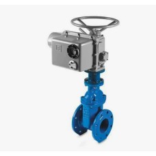 Задвижка чугунная фланцевая с электроприводом ГЗ-А.70/24 400В и обрезиненным клином Rushwork 115 50 мм