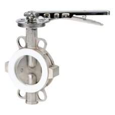 Затвор ручной с нержавеющий диском и рукояткой межфланцевый 1,6 МПа EPDM Genebre 2104 Genebre 200 мм