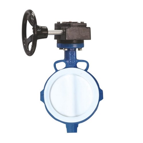 Затвор с чугунным диском и редуктором межфланцевый 2,5 МПа EPDM VP4458 Tecofi 150 мм в Волгограде