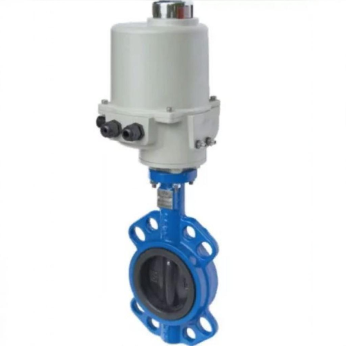 Затвор с чугунным диском и электроприводом межфланцевый 1,6 МПа EPDM ЗПФ GG25 ЛАЗ 125х54 мм в Волгограде