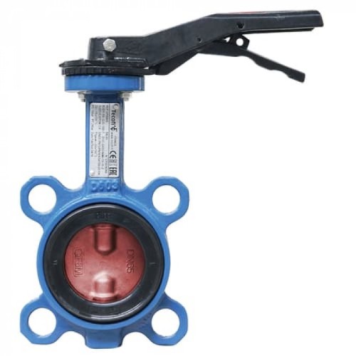 Затвор ручной с чугунным диском и рукояткой межфланцевый 1,6 МПа EPDM GG25 50х39 мм в Волгограде